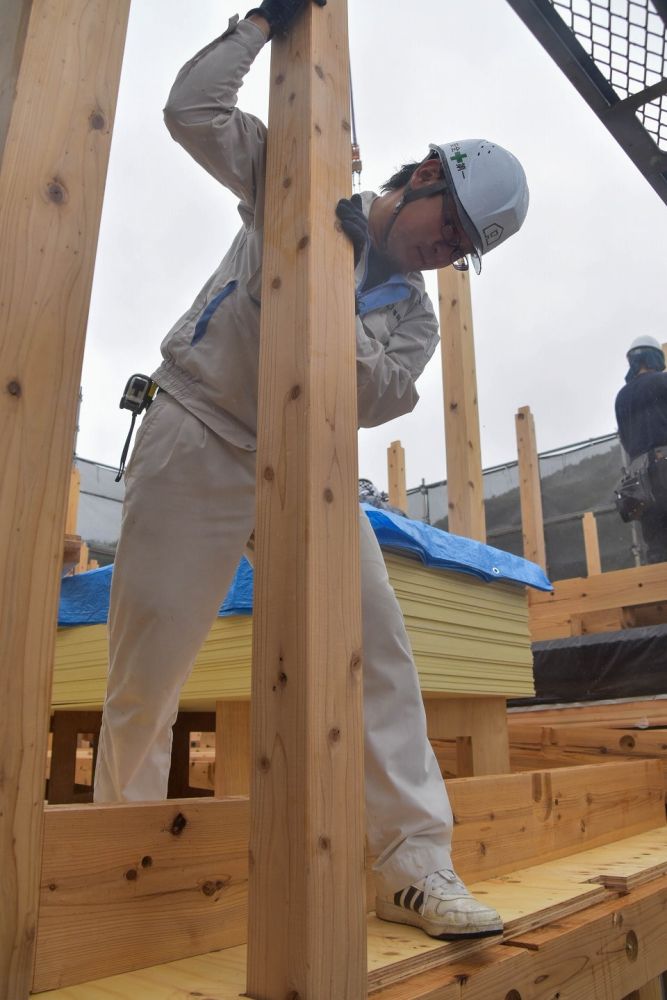 福岡市早良区東入部01　注文住宅建築現場リポート④　～上棟式～