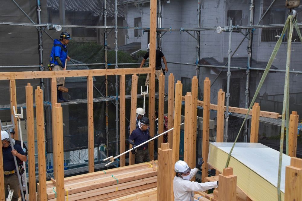 「福岡市早良区東入部01」注文住宅現場リポート④【上棟式】