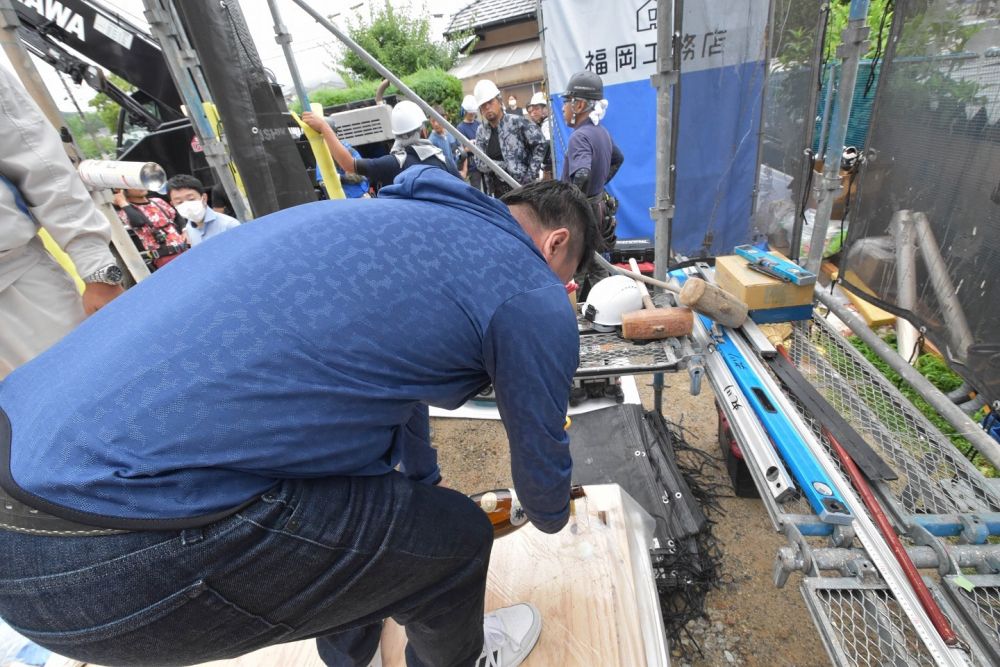 「福岡市早良区東入部01」注文住宅現場リポート④【上棟式】