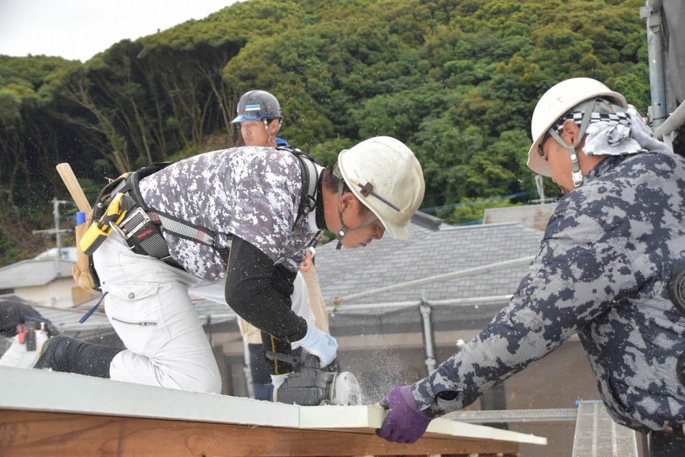 福岡市早良区東入部01　注文住宅建築現場リポート④　～上棟式～