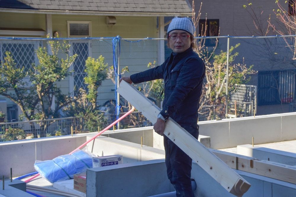 「福岡市早良区07」注文住宅現場リポート④【木工事】【土台敷き】