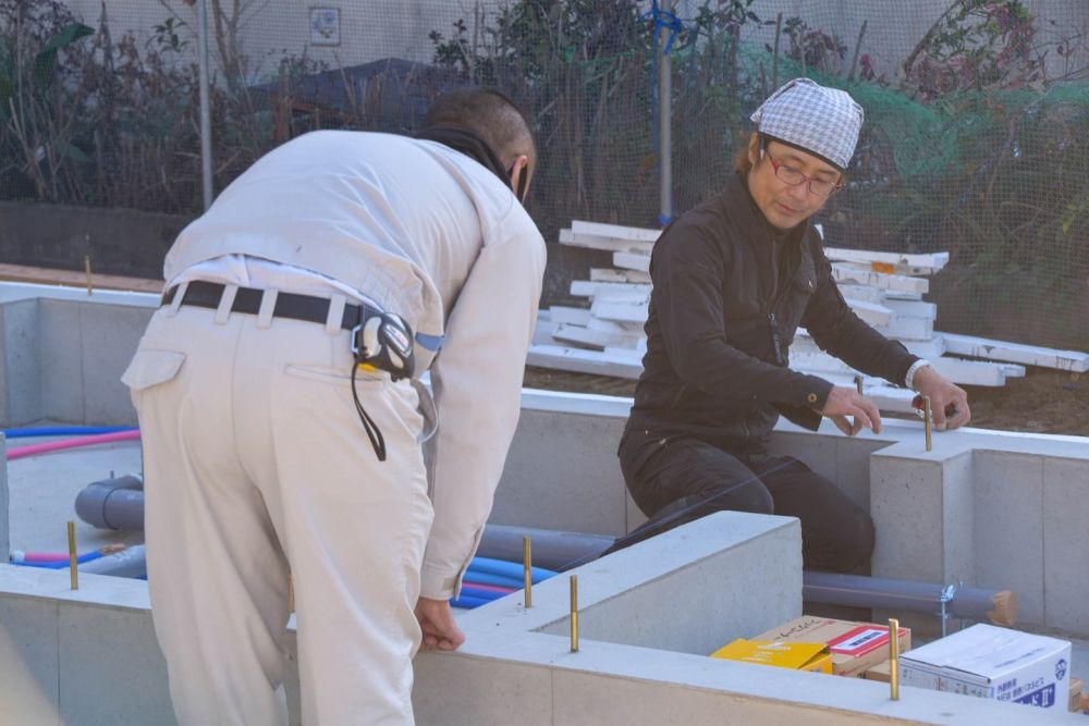 「福岡市早良区07」注文住宅現場リポート④【木工事】【土台敷き】