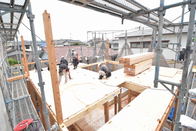 「福岡市南区五十川02」注文住宅現場リポート⑥【上棟式】