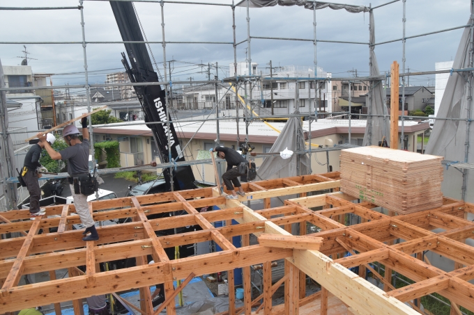 「福岡市南区五十川02」注文住宅現場リポート⑥【上棟式】
