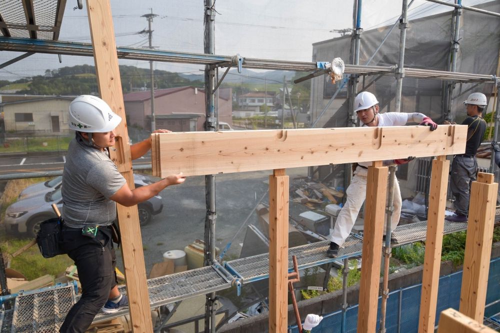 福岡県糟屋郡04　注文住宅建築現場リポート④　～上棟式～