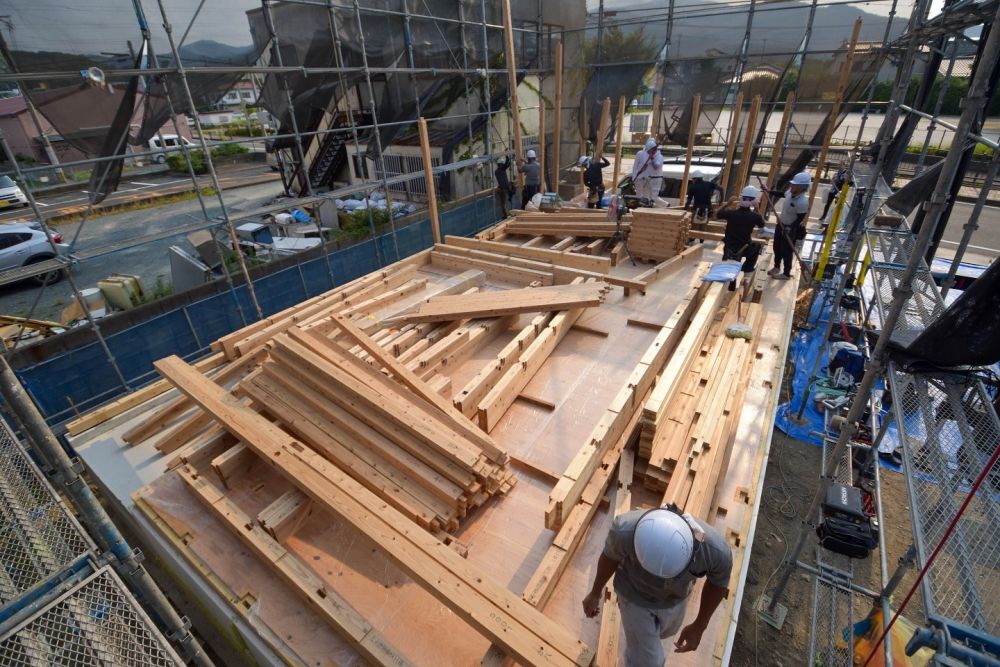 福岡県糟屋郡04　注文住宅建築現場リポート④　～上棟式～