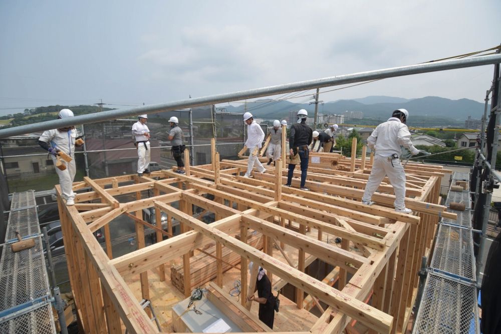 福岡県糟屋郡04　注文住宅建築現場リポート④　～上棟式～