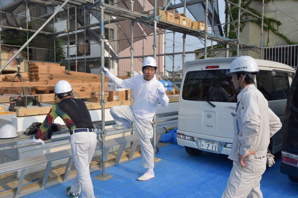 福岡県糟屋郡04　注文住宅建築現場リポート④　～上棟式～