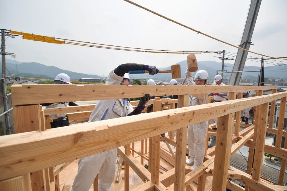 福岡県糟屋郡04　注文住宅建築現場リポート④　～上棟式～