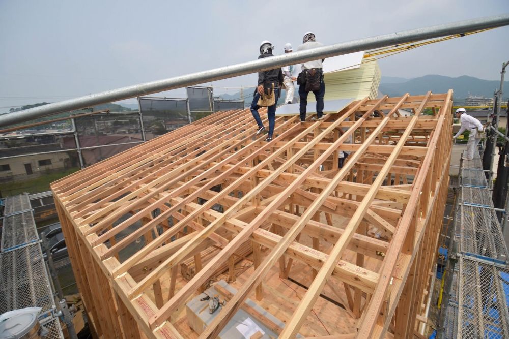 福岡県糟屋郡04　注文住宅建築現場リポート④　～上棟式～