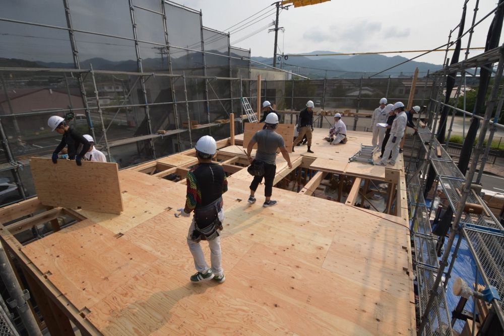 福岡県糟屋郡04　注文住宅建築現場リポート④　～上棟式～