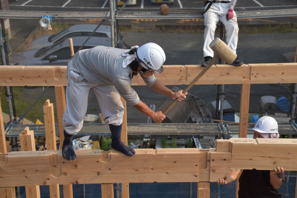 福岡県糟屋郡04　注文住宅建築現場リポート④　～上棟式～