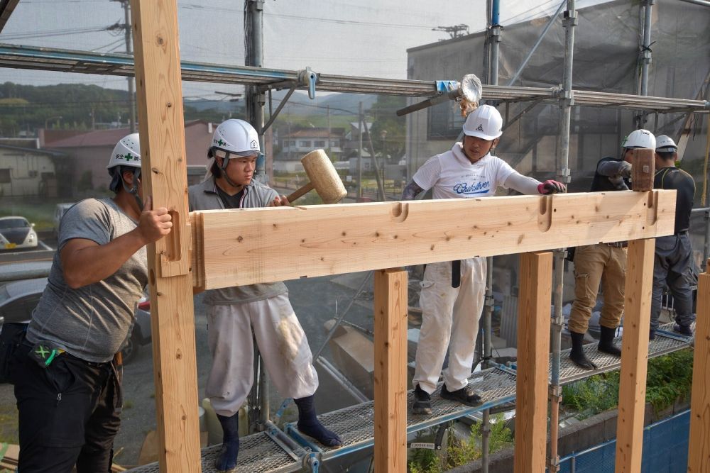 福岡県糟屋郡04　注文住宅建築現場リポート④　～上棟式～