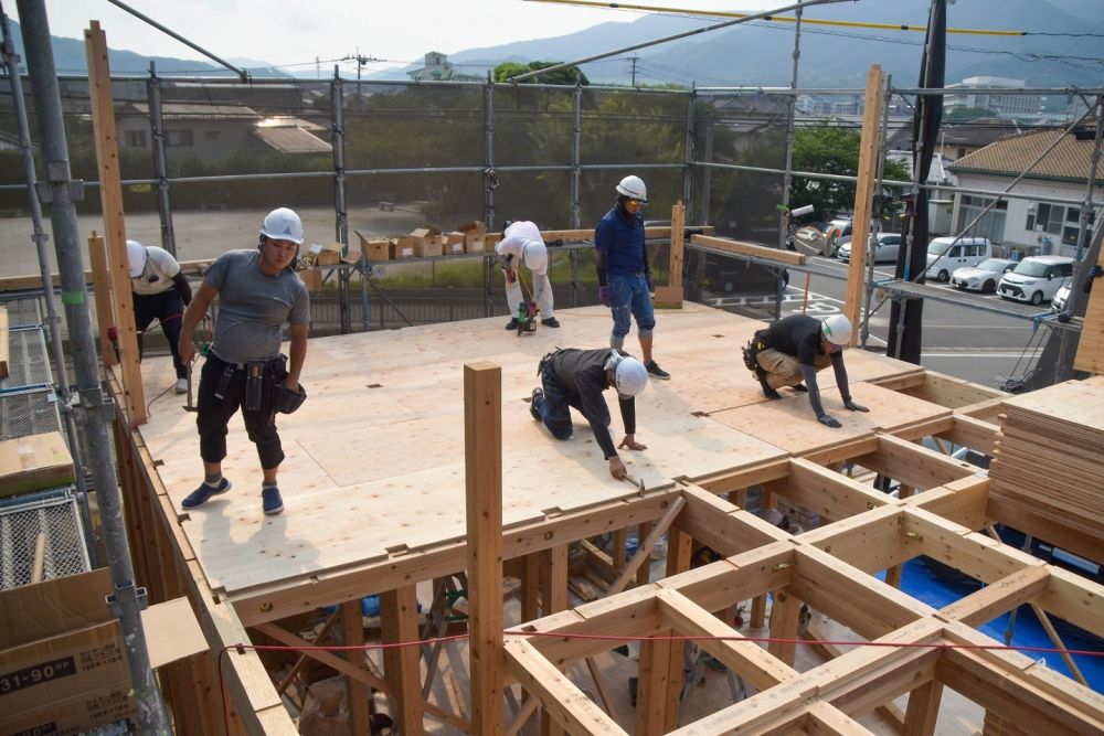 福岡県糟屋郡04　注文住宅建築現場リポート④　～上棟式～