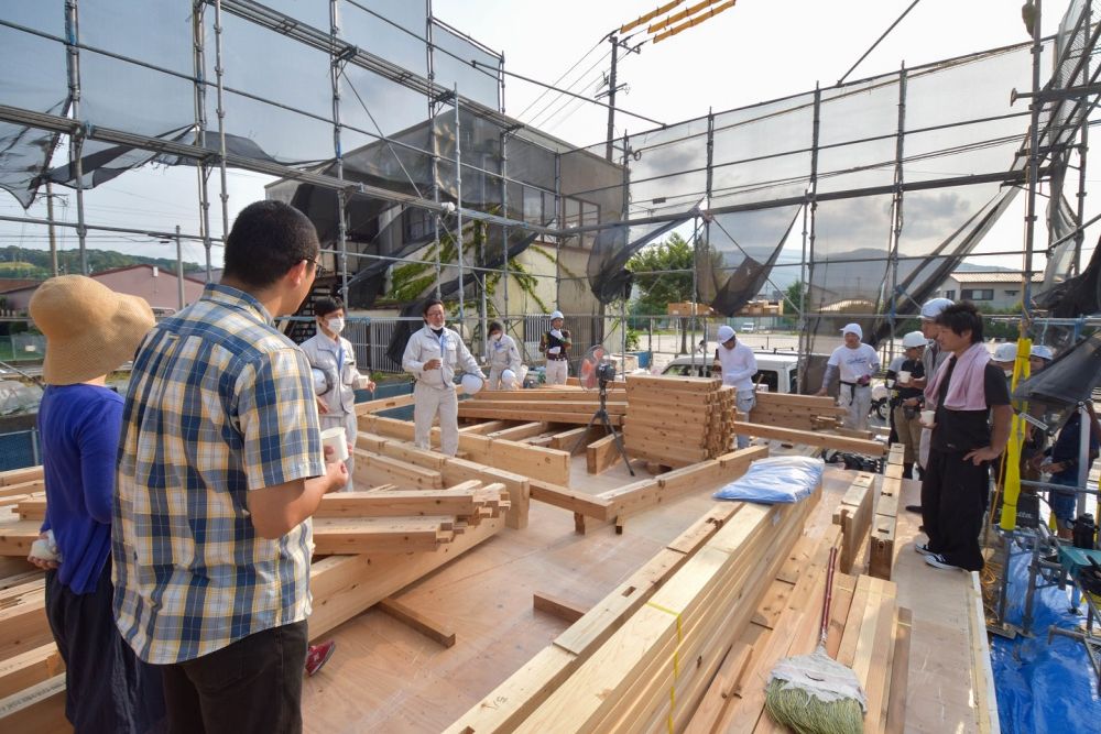 福岡県糟屋郡04　注文住宅建築現場リポート④　～上棟式～