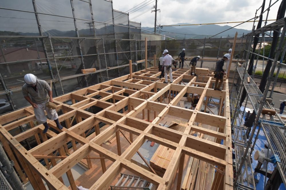 福岡県糟屋郡04　注文住宅建築現場リポート④　～上棟式～