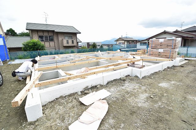 「糟屋郡03」注文住宅現場リポート③【木工事】【土台敷き】