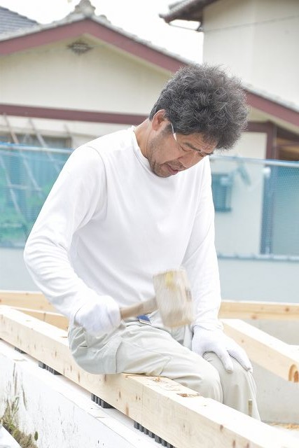 「糟屋郡03」注文住宅現場リポート③【木工事】【土台敷き】