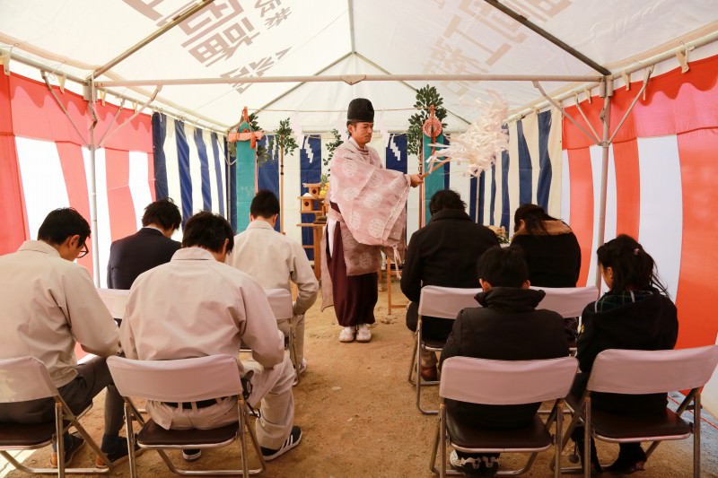 福岡県春日市02　注文住宅建築現場リポート①　～地鎮祭～