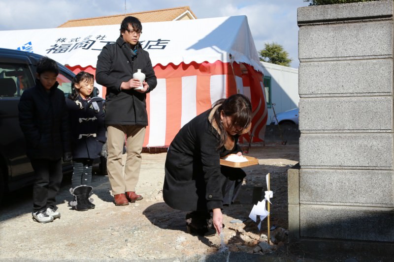 福岡県春日市02　注文住宅建築現場リポート①　～地鎮祭～