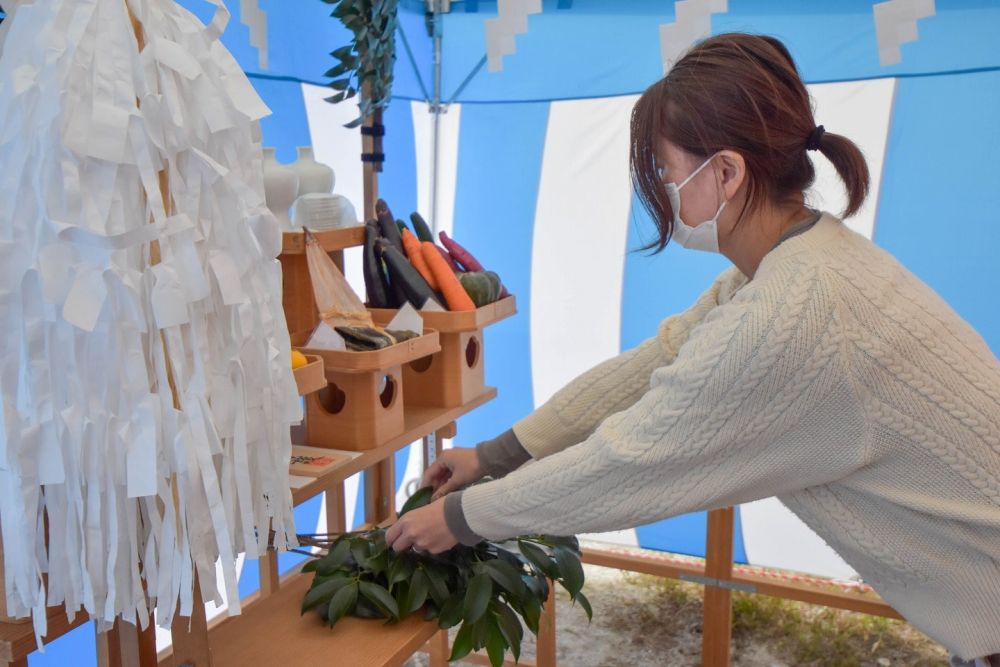 福岡市早良区08　注文住宅建築現場リポート①　～地鎮祭～