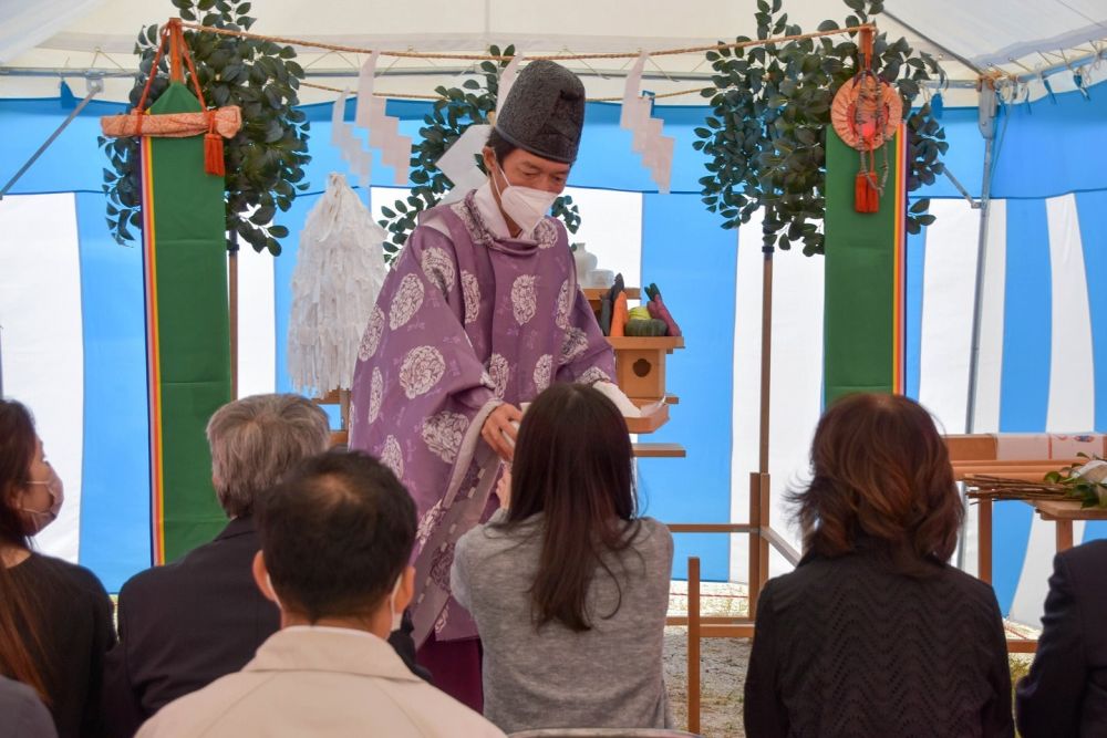 福岡市早良区08　注文住宅建築現場リポート①　～地鎮祭～