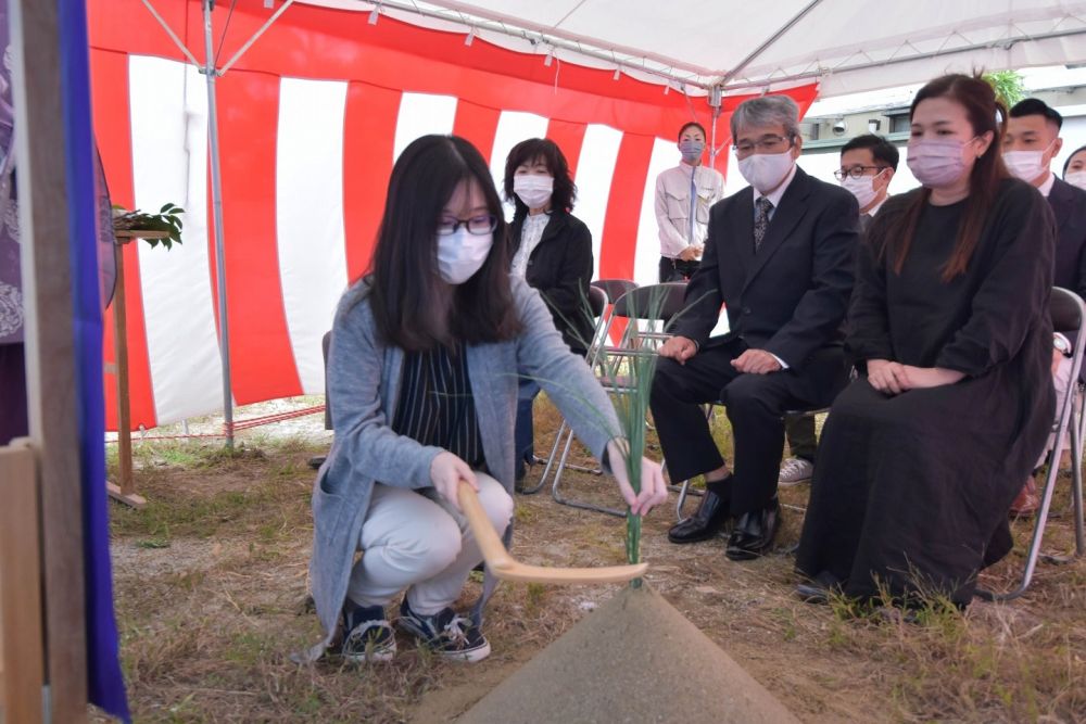 福岡市早良区08　注文住宅建築現場リポート①　～地鎮祭～