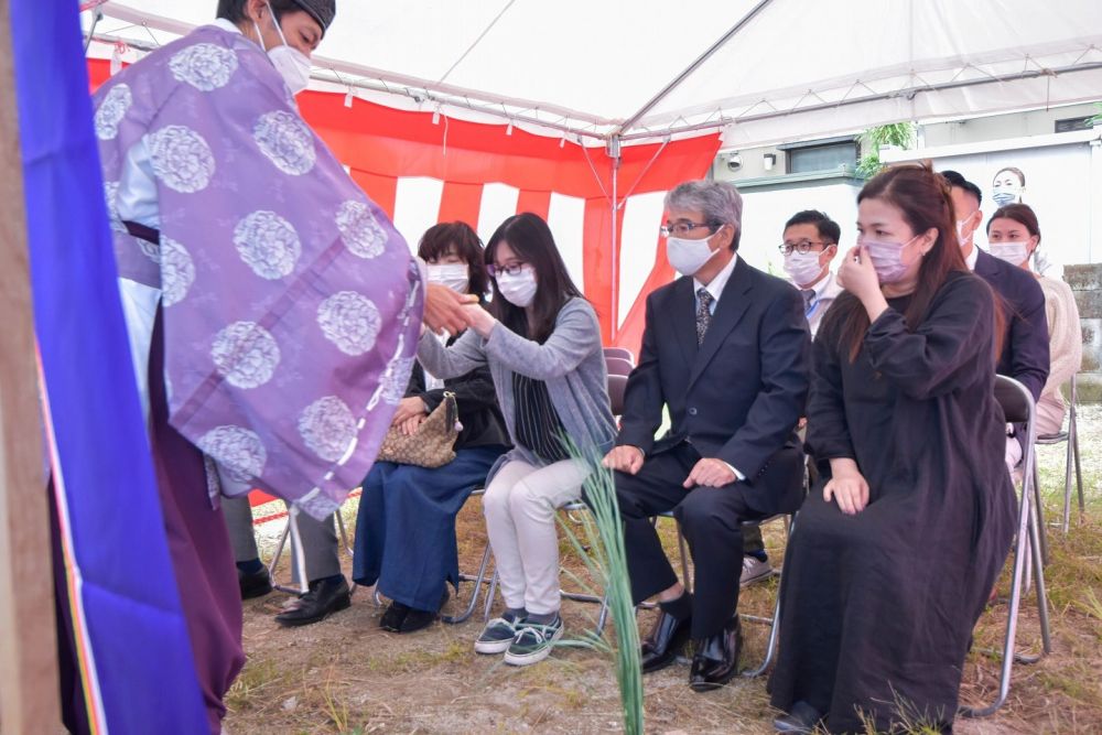 福岡市早良区08　注文住宅建築現場リポート①　～地鎮祭～