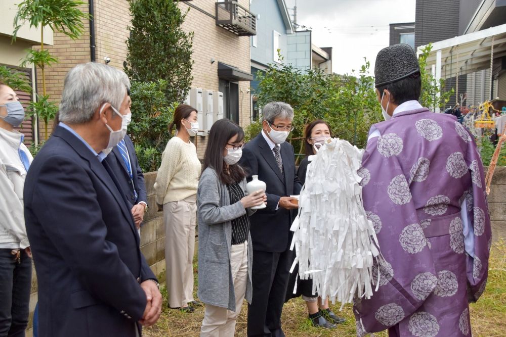 「福岡市早良区08」注文住宅現場リポート①【地鎮祭】