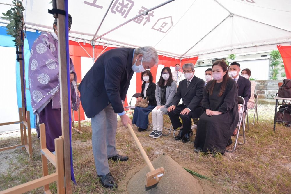 福岡市早良区08　注文住宅建築現場リポート①　～地鎮祭～