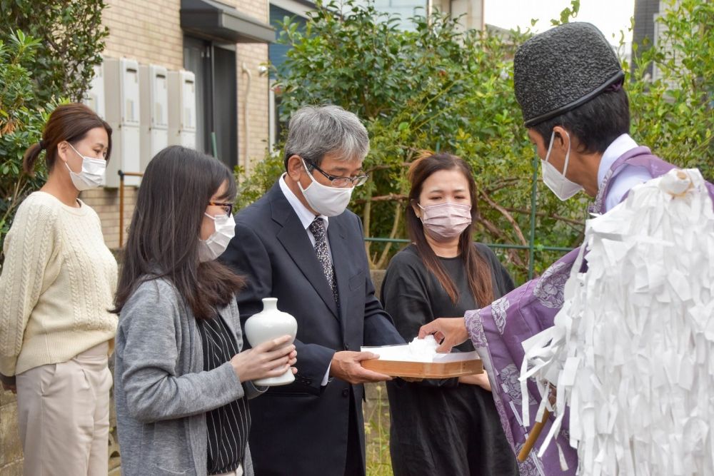 福岡市早良区08　注文住宅建築現場リポート①　～地鎮祭～