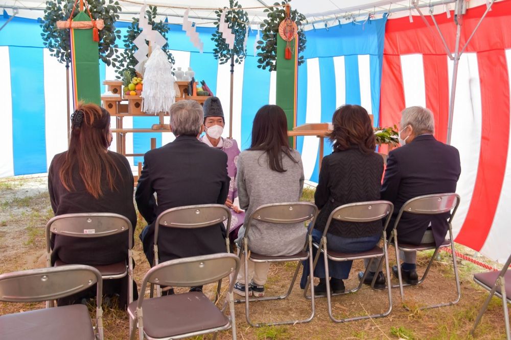 福岡市早良区08　注文住宅建築現場リポート①　～地鎮祭～