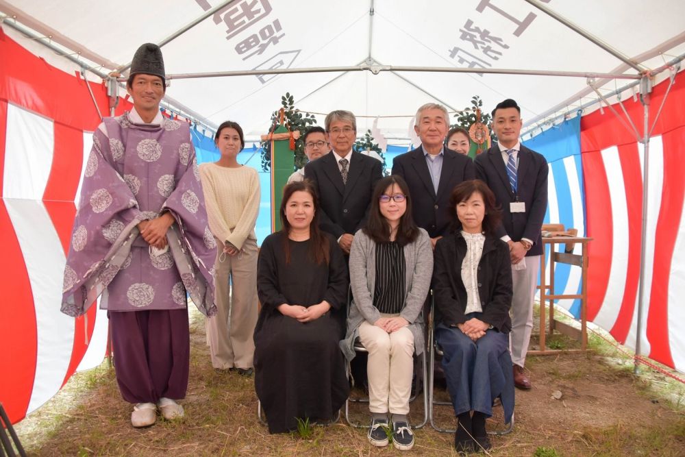 福岡市早良区08　注文住宅建築現場リポート①　～地鎮祭～