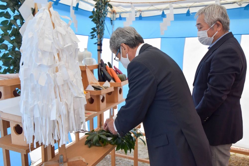 福岡市早良区08　注文住宅建築現場リポート①　～地鎮祭～