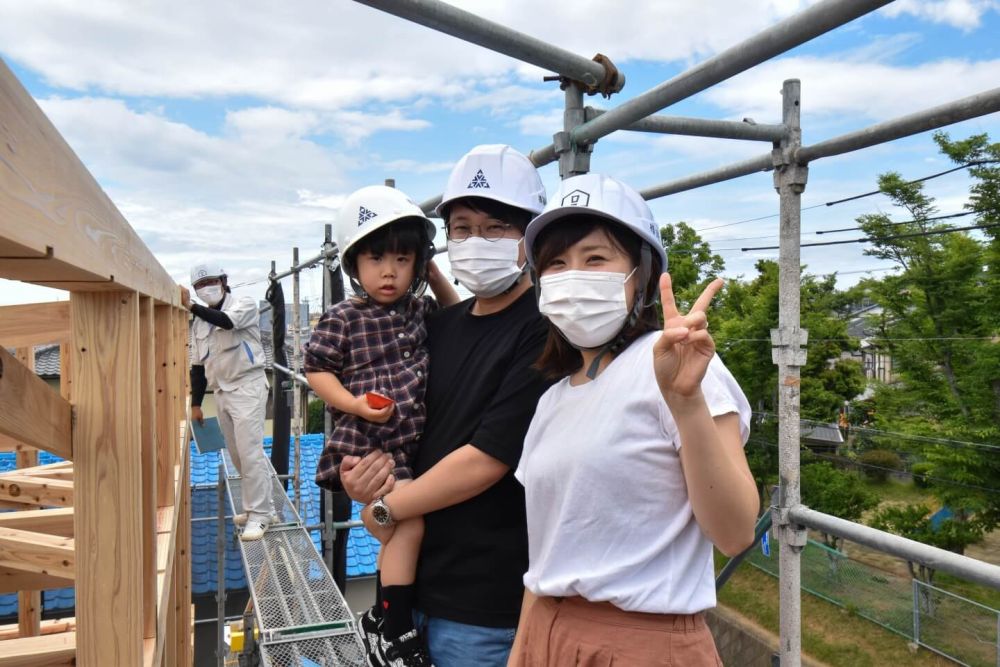 福岡市東区09　注文住宅建築現場リポート⑤　～上棟式～