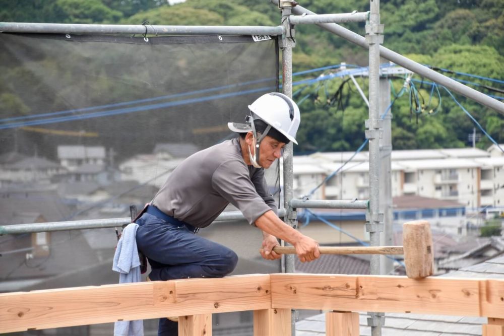 福岡市東区09　注文住宅建築現場リポート⑤　～上棟式～