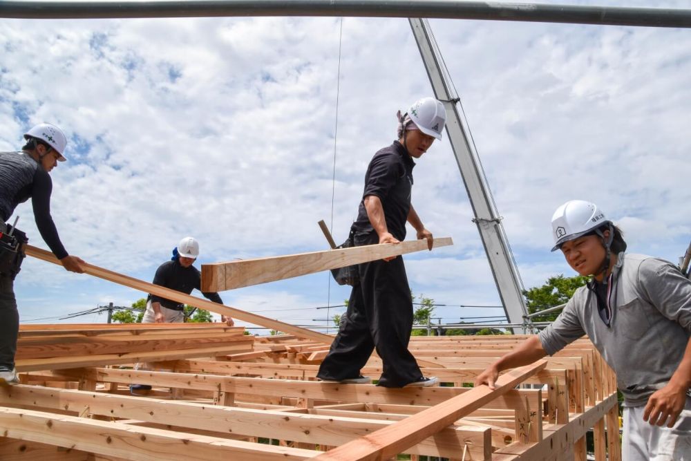 福岡市東区09　注文住宅建築現場リポート⑤　～上棟式～