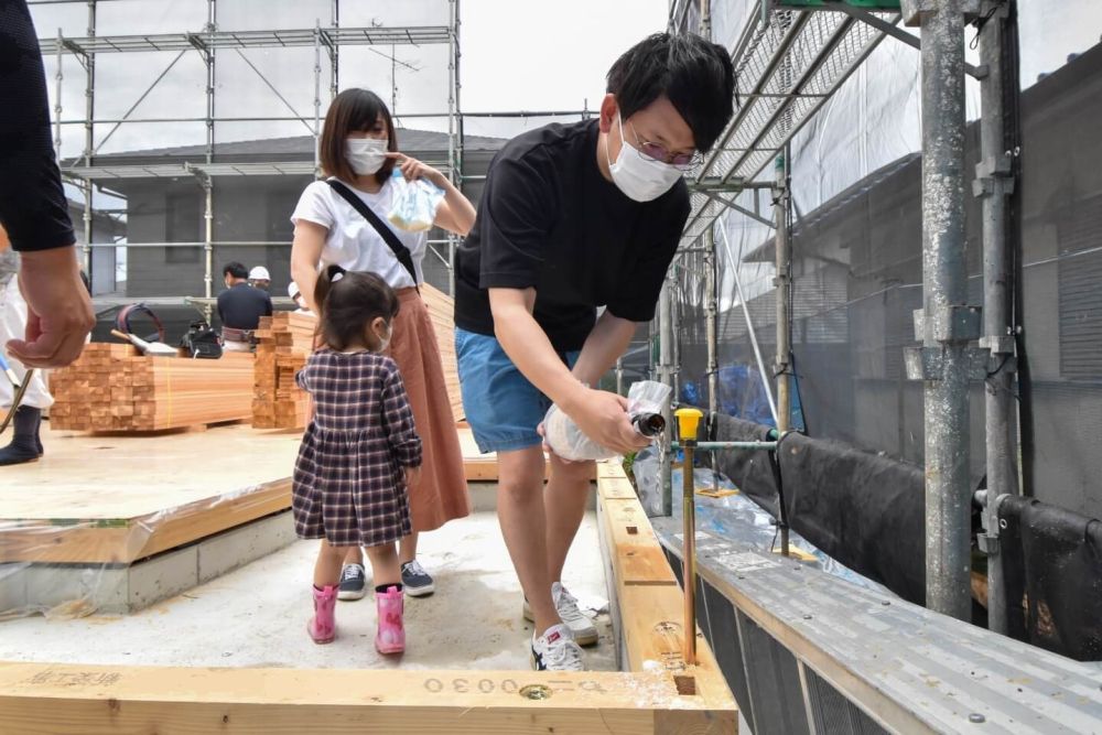 「福岡市東区09」注文住宅現場リポート⑤【上棟式】