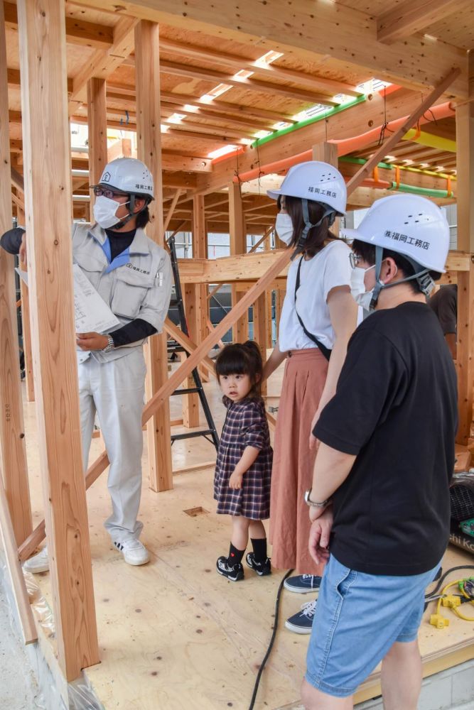 福岡市東区09　注文住宅建築現場リポート⑤　～上棟式～