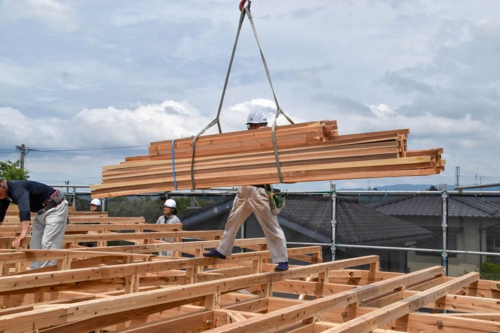 福岡市東区09　注文住宅建築現場リポート⑤　～上棟式～