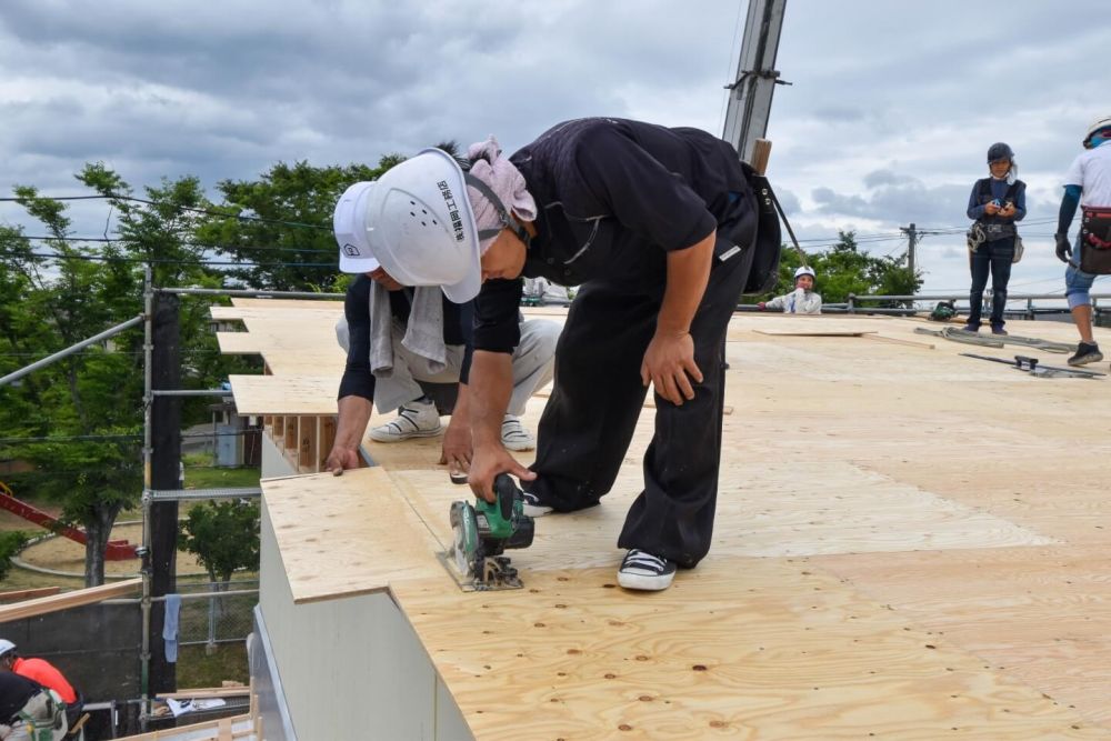 福岡市東区09　注文住宅建築現場リポート⑤　～上棟式～