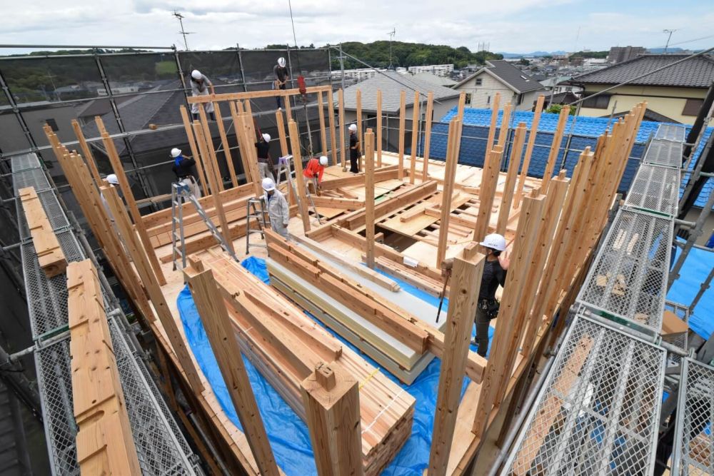 「福岡市東区09」注文住宅現場リポート⑤【上棟式】