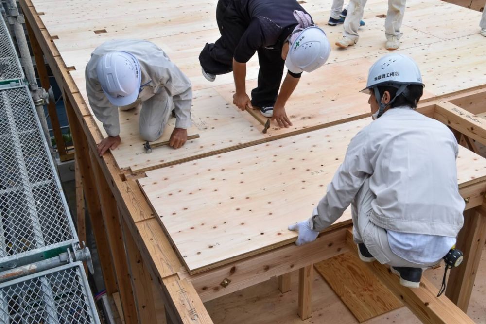 福岡市東区09　注文住宅建築現場リポート⑤　～上棟式～