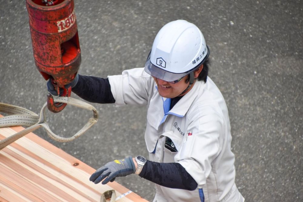 福岡市東区09　注文住宅建築現場リポート⑤　～上棟式～