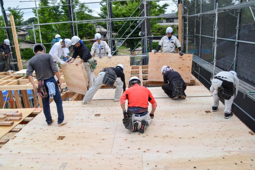 福岡市東区09　注文住宅建築現場リポート⑤　～上棟式～