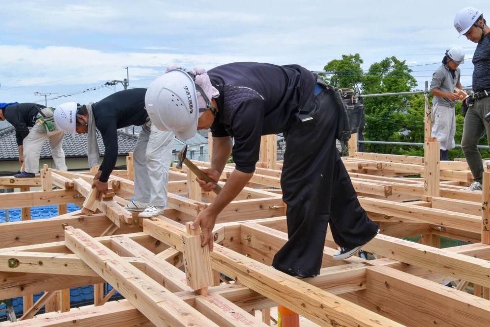 福岡市東区09　注文住宅建築現場リポート⑤　～上棟式～