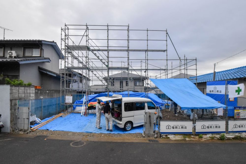 福岡市東区09　注文住宅建築現場リポート⑤　～上棟式～