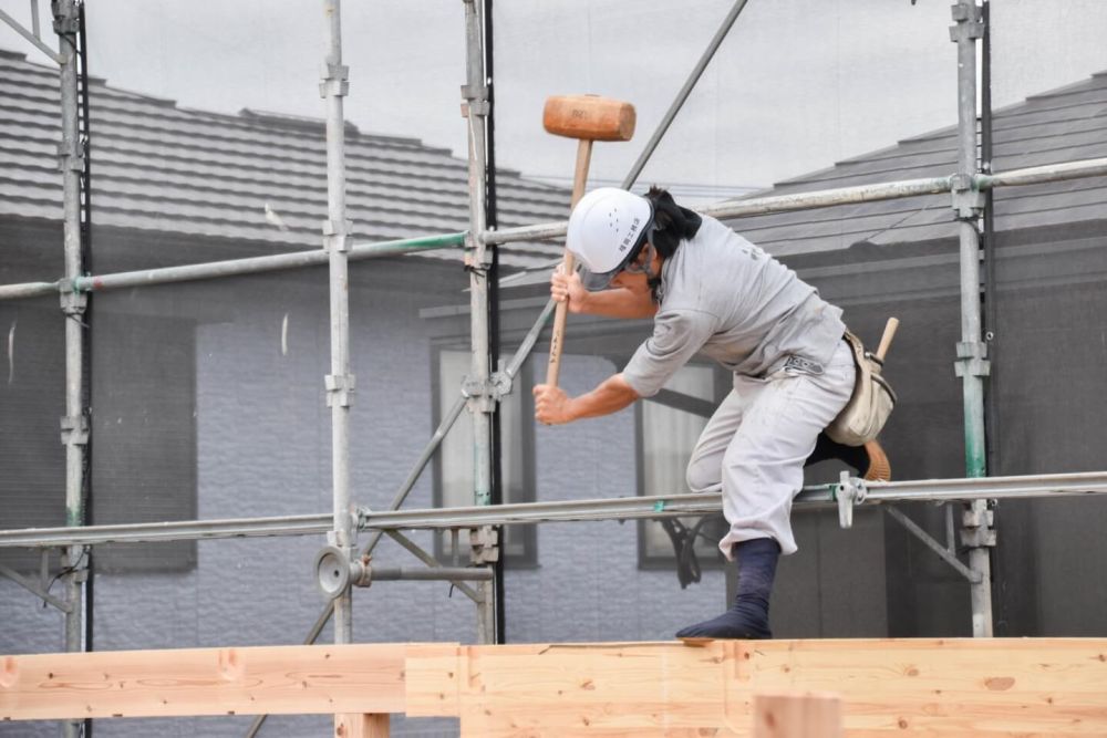 福岡市東区09　注文住宅建築現場リポート⑤　～上棟式～