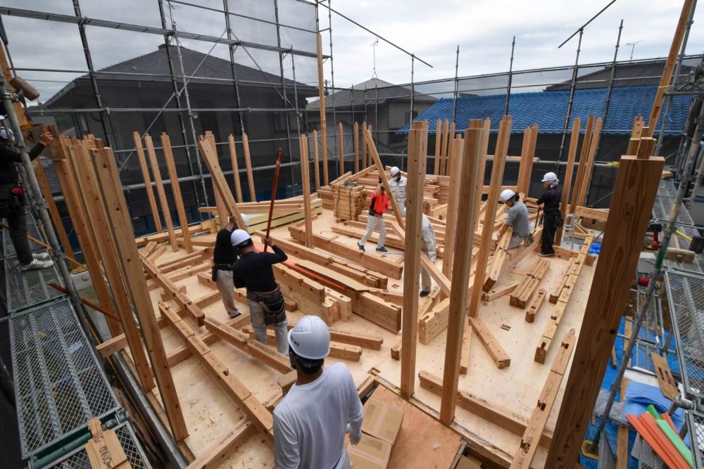 福岡市東区09　注文住宅建築現場リポート⑤　～上棟式～