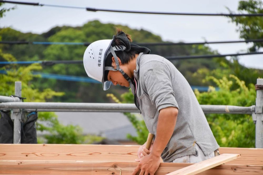 福岡市東区09　注文住宅建築現場リポート⑤　～上棟式～